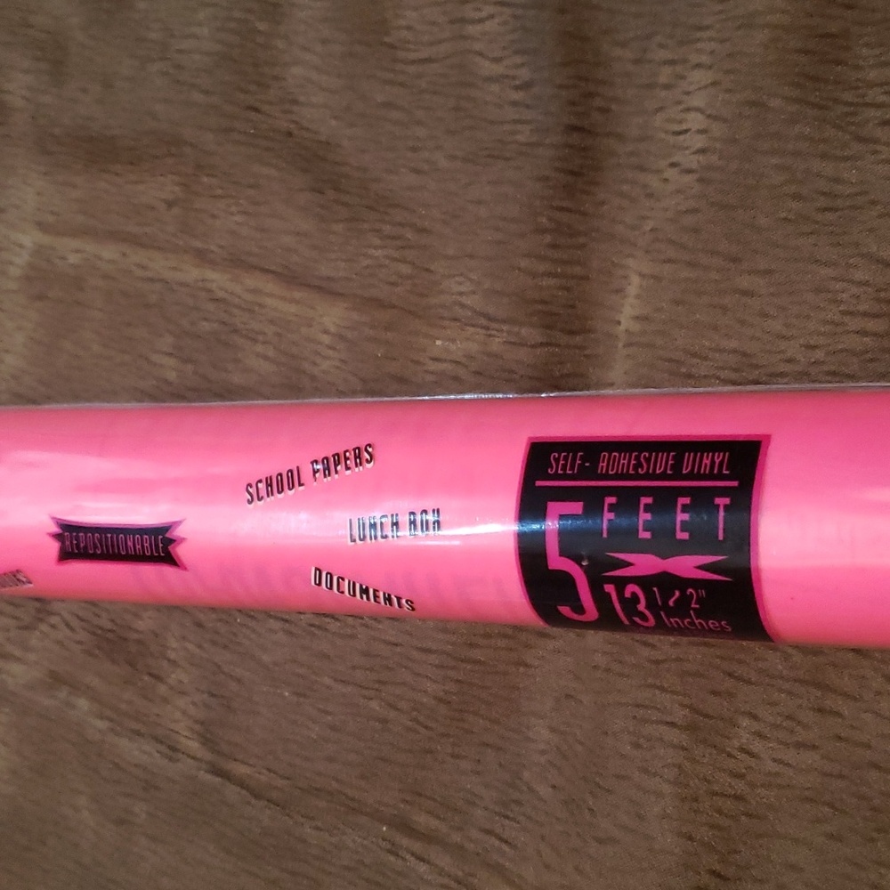 Astro Pink Self Adheaive Vinyl 5 feet 13 1/2 inches  Made In USA New